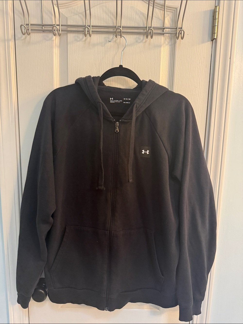 Under Armour Men's Black Zip-Up Hoodie Sweatshirt